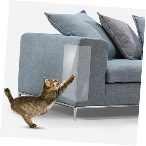 BESTonZON 6 Blätter Teiliges Transparentes Katzenschutz Nägeln Selbstklebende Kratzschutz Pads für Möbel Flexibler Kratzschutz Couch Schutz gegen Katzenkrallen Möbel Schutzfolie für von BESTonZON