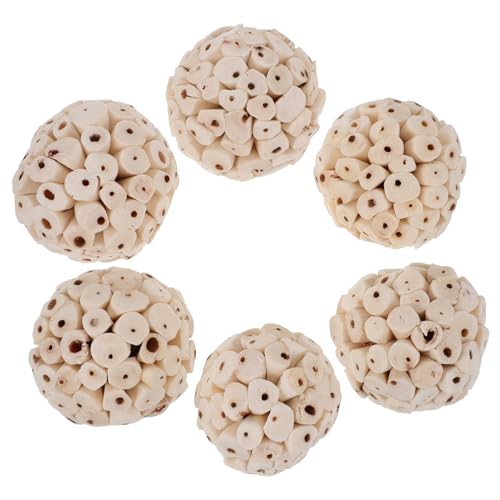 BESTonZON 6 Stück Essbare Weiche Bälle für Papageien Hamster und Meerschweinchen Kauspielzeug für Zahnpflege und Futtersuche Nachhaltiges für Kleine Haustiere BESTonZON 6 Stück Essbare Weiche Bälle für Papageien Hamster und Meerschweinchen Kauspielzeug für Zahnpflege und Futtersuche Nachhaltiges für Kleine Haustiere von BESTonZON
