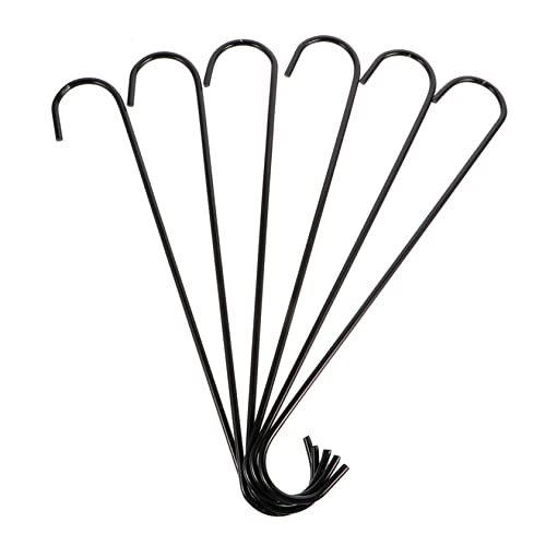 BESTonZON 6 Stück Metallhakenblume Trog Hängenhalterung Vogelfutterhaken Außendekoration Im Freien Pflanzenhalter Hängender Pflanzenhaken Laternenhalterung Blumentopfhaken Schwarz BESTonZON 6 Stück Metallhakenblume Trog Hängenhalterung Vogelfutterhaken Außendekoration Im Freien Pflanzenhalter Hängender Pflanzenhaken Laternenhalterung Blumentopfhaken Schwarz von BESTonZON