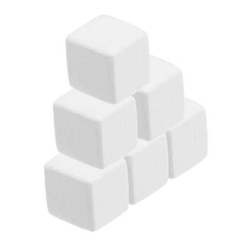 BESTonZON 6 Stück Mineral Block Einsiedlerkrebs-Sand Einsiedlerkrebsschalen groß Einsiedlerkrebs-Mineralblöcke Terrarienset für Reptilien Einsiedlerkrabbenschalen Mineralien Weiß von BESTonZON