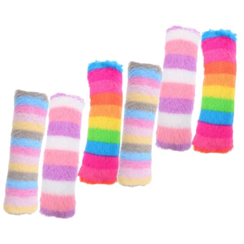 BESTonZON 6 Stück Plüschtiere für Haustiere Kätzchen Beißspielzeug Interaktives Katzenspielzeug Katzenprodukte Katzenplüsch Katze Plüschtier Cartoon-Katzenspielzeug Stoff von BESTonZON