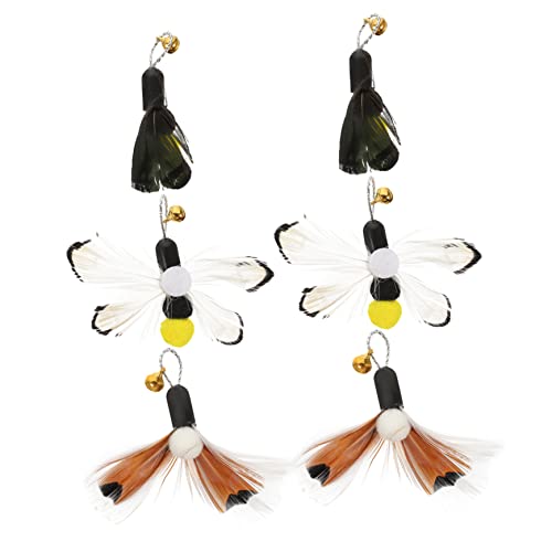 BESTonZON 6 Stück Teiliges Katzenspielzeug Ersatzköpfe Interaktiver Katzenangel Leichte Flexible Kätzchen Teaser für Indoor Katzen Schadstofffreie Kratzfreundliche Katzenspielzeug BESTonZON 6 Stück Teiliges Katzenspielzeug Ersatzköpfe Interaktiver Katzenangel Leichte Flexible Kätzchen Teaser für Indoor Katzen Schadstofffreie Kratzfreundliche Katzenspielzeug von BESTonZON
