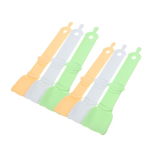 BESTonZON 6 Stück Teiliges Katzenstreifen Fütterungslöffel mit Ergonomischem Griff Hygienischer Quetschfunktion für Indoor Snacks und Nassfutter Einfacher und Sauberer Futterspender für von BESTonZON