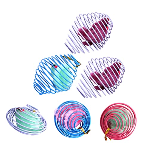 BESTonZON 6Stücke Katzenspielzeug Interaktive Spielzeuge Mit Bunten Federbällen Für Katzen Stimulierend Und Sicher Beschäftigungsspielzeug Für Drinnen BESTonZON 6Stücke Katzenspielzeug Interaktive Spielzeuge Mit Bunten Federbällen Für Katzen Stimulierend Und Sicher Beschäftigungsspielzeug Für Drinnen von BESTonZON