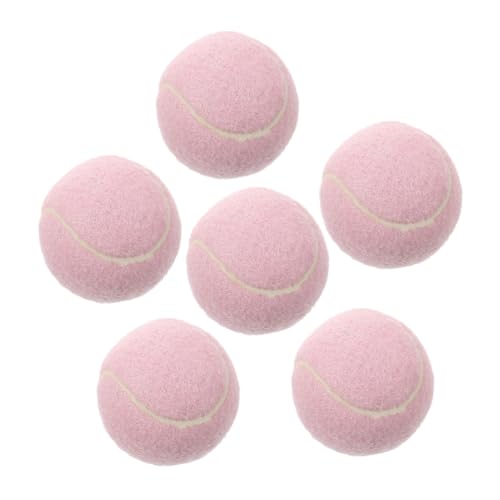 BESTonZON 6stücke Teiliges Elastische Anfänger-tennisbälle Für Mädchen Trainingsbälle Für Freien Weiche Gummiartige Tennisbälle Für Anfänger Und Hunde-Spielzeug Hohe Sichtbarkeit von BESTonZON