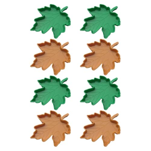 BESTonZON 8 Stück Blatt-Futter- und Wassernapf für Reptilien, für Haustiere, Aquarium-Ornament, Terrarium, Teller, Eidechsen, Schildkröten oder kleine Reptilien BESTonZON 8 Stück Blatt-Futter- und Wassernapf für Reptilien, für Haustiere, Aquarium-Ornament, Terrarium, Teller, Eidechsen, Schildkröten oder kleine Reptilien von BESTonZON