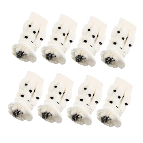 BESTonZON 8 Stück Hundesocken für Kleine Hunde Strick Schutzsocken für Pfoten Beinwärmer Urin Schutz Bequem und für und Reisen von BESTonZON