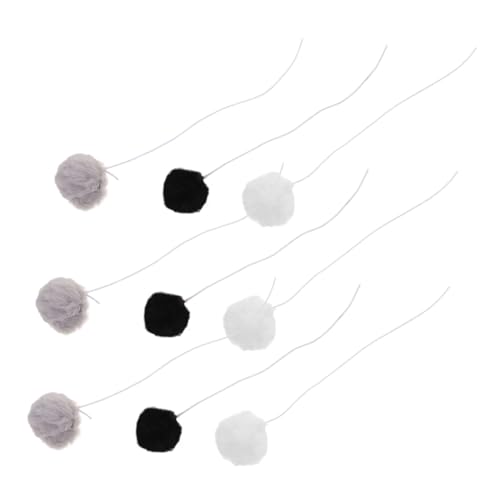 BESTonZON 9 Stück Katzenkratzbaum-plüschball Neckender Ball Interaktives Kätzchenspielzeug Katze Jagen Neckender Katzenball Katzenspielzeug Necken Kleine Spielzeuge Innen Bommel BESTonZON 9 Stück Katzenkratzbaum-plüschball Neckender Ball Interaktives Kätzchenspielzeug Katze Jagen Neckender Katzenball Katzenspielzeug Necken Kleine Spielzeuge Innen Bommel von BESTonZON