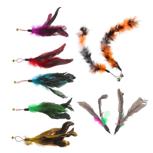 BESTonZON 9 Stück Teiliges Katzenspielzeug Federn Ersatz Langlebige Plume Refills für Interaktive Katzenangel Robust und Stressabbauend für Katzen und Langanhaltenden Spielspaß BESTonZON 9 Stück Teiliges Katzenspielzeug Federn Ersatz Langlebige Plume Refills für Interaktive Katzenangel Robust und Stressabbauend für Katzen und Langanhaltenden Spielspaß von BESTonZON
