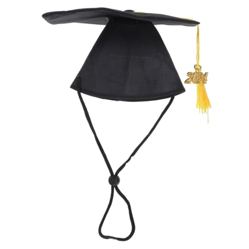 BESTonZON 2 Stücke Sicher Material Pet Graduation Caps Schwarz Phd Hüte Mit Quaste Für Hunde Katzen Mäuse BESTonZON 2 Stücke Sicher Material Pet Graduation Caps Schwarz Phd Hüte Mit Quaste Für Hunde Katzen Mäuse von BESTonZON