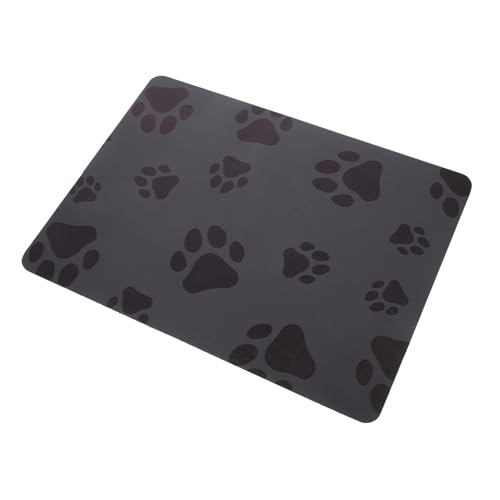 BESTonZON Absorbierende Futtermatte für Haustiere aus PU Diatomit Schnell Trocknend rutschfest Wasserabweisend Wiederverwendbar Leichte Futterunterlage für Hund und Katzenfutternapf Leicht von BESTonZON
