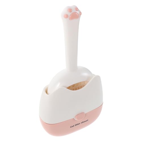 BESTonZON An Der Wand Montierte Katzenstreu Schaufel Katzenstreuschaufel Reptilienstreu Sauberer Scoop Haustier Sand Scooper Kotschaufel Für Katzen Schaufel Für Haustierstreu Plastik Rosa von BESTonZON
