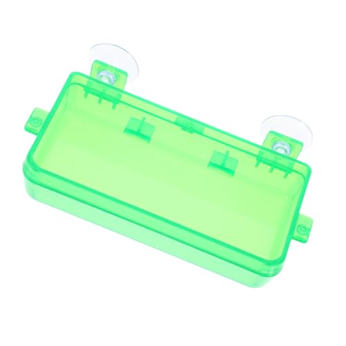 BESTonZON Anti-Eskapital-Wasserbecken Chamäleon-Wasserspender für bärtige Drachen Zubehör für Gecko-Tanks mit Haube Futterstelle für Reptilien Plastik Light Green von BESTonZON