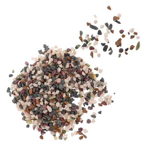 BESTonZON Aquariensand Feiner Aquarienkies Sukkulenter Boden Dekorative Felsen Dekorative Steine ​​für Den Innenbereich Kleine Steine ​​für Pflanzen Aquariumsplitt Kiesel von BESTonZON