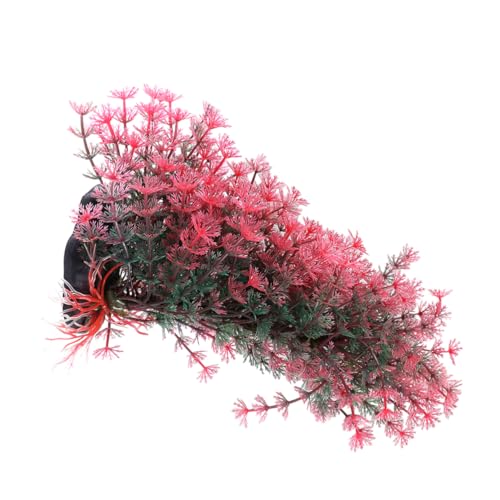 BESTonZON Aquarium Deko Bunte Künstliche Wasserpflanze Gebogenes Gras Ornament Unterwasser Lebensechte Gras Skulptur für Süß und Fischbecken Versteckmöglichkeit Tischdekoration von BESTonZON