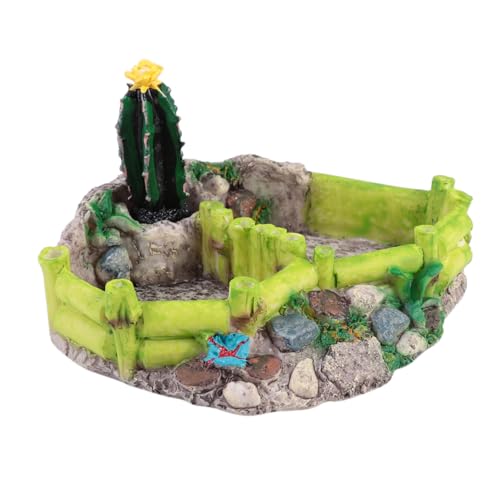 BESTonZON Aquarium Futter und Wasserschale aus Premium Harz für Reptilien Schildkröten Echsen und Kleine Tiere Langlebig Sicher und Dekorativ für Terrarien und Natürliche von BESTonZON