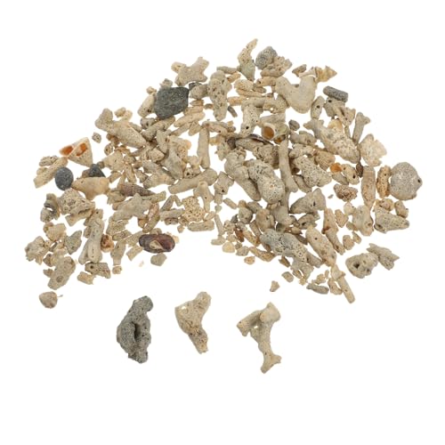 BESTonZON Aquarium Korallensand Filtrationsmaterial Natürliches Filtersubstrat für Süßwasser und Reptilienbecken Dekorativer Korallensand mit Unterschiedlicher Form Netzbeutel von BESTonZON