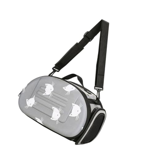 BESTonZON Atmungsaktiver Katzenrucksack Tragetasche aus Hochwertigem Langlebigem Material mit Verstellbarem Schultergurt Faltbar und Waschbar Transporttasche für Katzen und Kleine Haustiere von BESTonZON