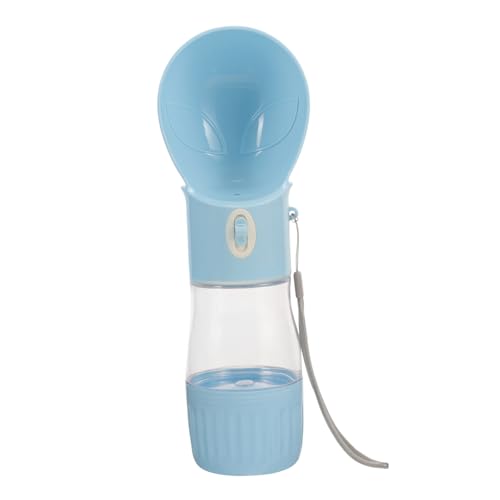 BESTonZON Auslaufsichere Outdoor Hundetrinkflasche mit Futterbehälter Große Kapazität Leicht Tragbar für Wasser und Trockenfutter Praktischer Reise Wasserspender für Hunde Unterwegs von BESTonZON