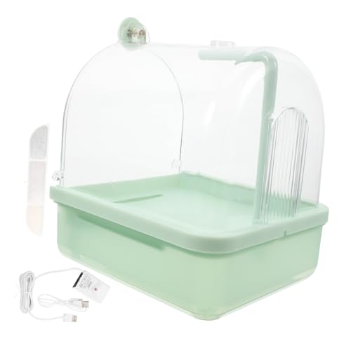 BESTonZON Automatische Badewanne von Vogelbädern Papageienbarsch Vogelzubehör Vogelhaus für Käfig großer Vogelkäfig Sittichkäfig wellensittich badewanne Abs Light Green BESTonZON Automatische Badewanne von Vogelbädern Papageienbarsch Vogelzubehör Vogelhaus für Käfig großer Vogelkäfig Sittichkäfig wellensittich badewanne Abs Light Green von BESTonZON