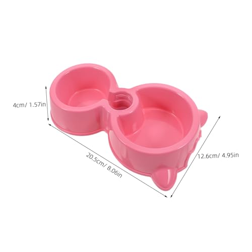 BESTonZON Automatischer Wasserspender Doppelnapf aus Abs für Hunde Katzen Welpen Futter Wassernapf Futterschale rutschfest Modernes Design Langlebig und Praktisch von BESTonZON