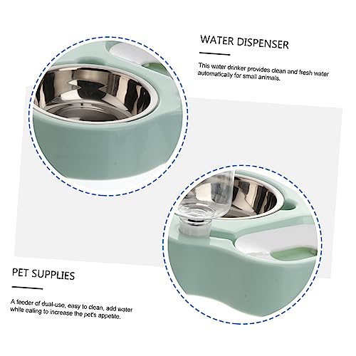 BESTonZON Automatischer Wasserspender und Futterautomat für Katzen und Hunde Dualer Futter und Wassernapf Tragbar Leicht zu Reinigen Sicherer Kunststoff Praktischer Trinkspender für von BESTonZON