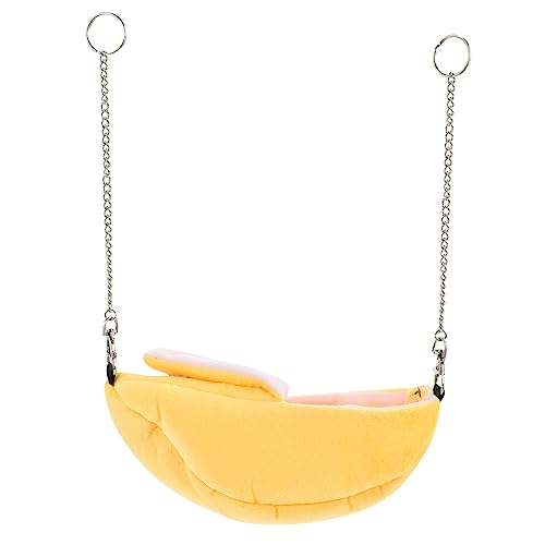 BESTonZON Banana Hängematte für Hamster Baumwollbett mit Wärmeisolierung für Kleine als Schlafnest und Käfigzubehör für Hamster Mäuse BESTonZON Banana Hängematte für Hamster Baumwollbett mit Wärmeisolierung für Kleine als Schlafnest und Käfigzubehör für Hamster Mäuse von BESTonZON