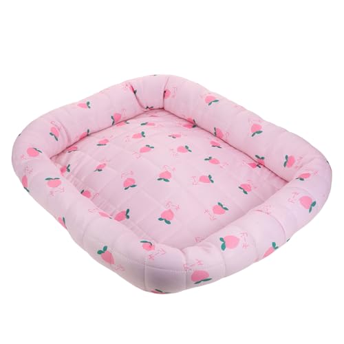 BESTonZON Bequeme Tragbare Sommer Kühlmatte aus Eiskrepp für Hunde und Katzen für Drinnen und Draußen Waschgütemmatte für Reisen Boden Transportboxen und Sofas von BESTonZON