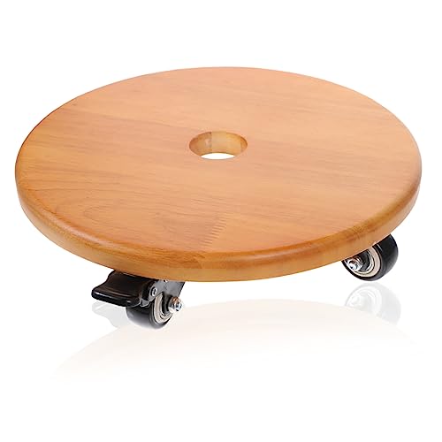 BESTonZON Beweglicher Pflanzenständer mit Rädern Robuster Blumentopfhalter Runder Pflanzentisch TPE für Drinnen und Draußen für Pflanzen und Aquarien BESTonZON Beweglicher Pflanzenständer mit Rädern Robuster Blumentopfhalter Runder Pflanzentisch TPE für Drinnen und Draußen für Pflanzen und Aquarien von BESTonZON
