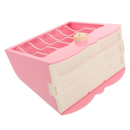 BESTonZON Bunny Feeder Kunststoff Futterspender mit und Abdeckung Multifunktionale Heuraufe für Kleintiere Kaninchen und Meerschweinchen Leicht zu Reinigen und Futterressourcenschonend von BESTonZON