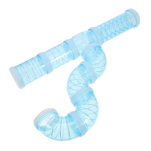 BESTonZON DIY Hamster Tunnel Set Teiliges Labyrinth Blauen Röhren und Verbindungsstücken für Kleintiere Kreativ Gestaltbar und Langlebig von BESTonZON