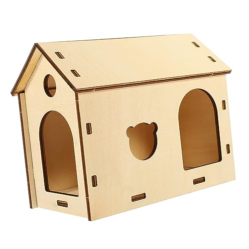 BESTonZON DIY Hamster Versteck Holzhaus Selbstbauen Langlebiges Haustier Versteck für Kleine Hamster Chinchillas und Ratten Individuell Gestaltbares Holzspielzeug als Rückzugsort und BESTonZON DIY Hamster Versteck Holzhaus Selbstbauen Langlebiges Haustier Versteck für Kleine Hamster Chinchillas und Ratten Individuell Gestaltbares Holzspielzeug als Rückzugsort und von BESTonZON