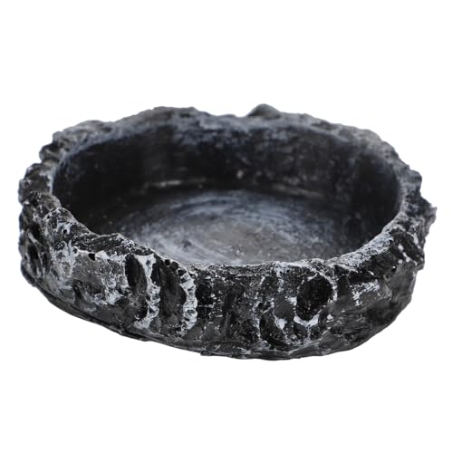 BESTonZON Dekorative Reptilien Wasserschale Aus Resin Kleine Futterschale Für Schildkröten Eidechsen Und Andere Reptilien Als Wasserspeicherbehälter Und Futternapf von BESTonZON