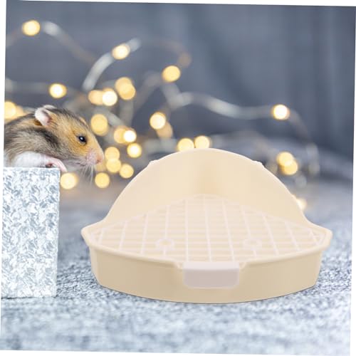 BESTonZON Dreieckige Ecktoilette Weiß für Kaninchen und Meerschweinchen Kompakte Haustier Toilette mit Filterbasis Platzsparend für Käfige und Kleine Räume Töpfchentrainer für Kleintiere BESTonZON Dreieckige Ecktoilette Weiß für Kaninchen und Meerschweinchen Kompakte Haustier Toilette mit Filterbasis Platzsparend für Käfige und Kleine Räume Töpfchentrainer für Kleintiere von BESTonZON