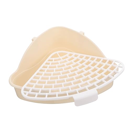 BESTonZON Dreieckiger Töpfchentrainer für Kleintiere Eckhasen Toilette aus Langlebigem für Kaninchen Meerschweinchen und Hamster Platzsparend und Leicht zu Reinigen BESTonZON Dreieckiger Töpfchentrainer für Kleintiere Eckhasen Toilette aus Langlebigem für Kaninchen Meerschweinchen und Hamster Platzsparend und Leicht zu Reinigen von BESTonZON