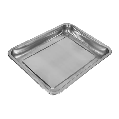 BESTonZON Edelstahl Vogelbadewanne für Tauben und Papageien Robustes Metall badetrog Sichere Reinigungsschale für Vogelkäfige für Heim Experten Pflege von BESTonZON