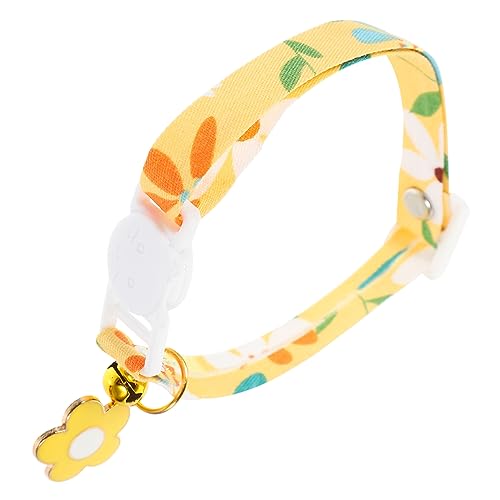 BESTonZON Einstellbares Katzenhalsband mit Glocke Dekoratives Waschbares Accessoire Leuchtendem Gelb für Partys und Alltagskostüme Bequem und Hautfreundlich für Ihre BESTonZON Einstellbares Katzenhalsband mit Glocke Dekoratives Waschbares Accessoire Leuchtendem Gelb für Partys und Alltagskostüme Bequem und Hautfreundlich für Ihre von BESTonZON