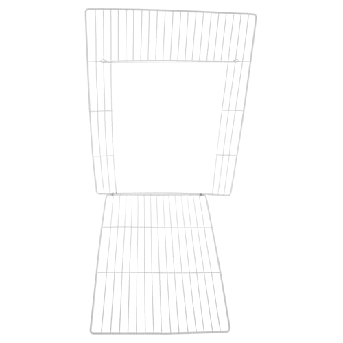 BESTonZON Eisen Dichtgitter mit Tür Flexibles Türrahmen Design für Katzeneinrichtungen Haustierspielplätze von BESTonZON