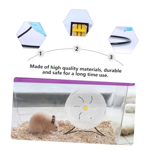 BESTonZON Eisenhalterung für Hamsterrad bis Stabile Laufradhalterung für Kleine Haustiere Langlebiger Verschleißfester Metallständer Geeignet für Hamster und Kleintier Übungsräder von BESTonZON