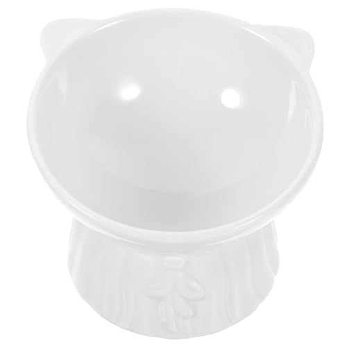 BESTonZON Erhöhte Katzennapf aus Keramik Erbrechen Design Spülmaschinen und Mikrowellengeeignet Kompakte für Katzen Minimalistisches Weißes Futternapf Einfach zu Reinigen Schickes BESTonZON Erhöhte Katzennapf aus Keramik Erbrechen Design Spülmaschinen und Mikrowellengeeignet Kompakte für Katzen Minimalistisches Weißes Futternapf Einfach zu Reinigen Schickes von BESTonZON