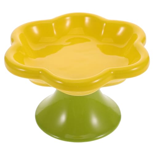 BESTonZON Erhöhter Katzennapf aus Keramik Blumenförmige Futterschale für Katzen und Kleine Hunde Ergonomischer Futter und Wassernapf für Snacks und Nassfutter BESTonZON Erhöhter Katzennapf aus Keramik Blumenförmige Futterschale für Katzen und Kleine Hunde Ergonomischer Futter und Wassernapf für Snacks und Nassfutter von BESTonZON