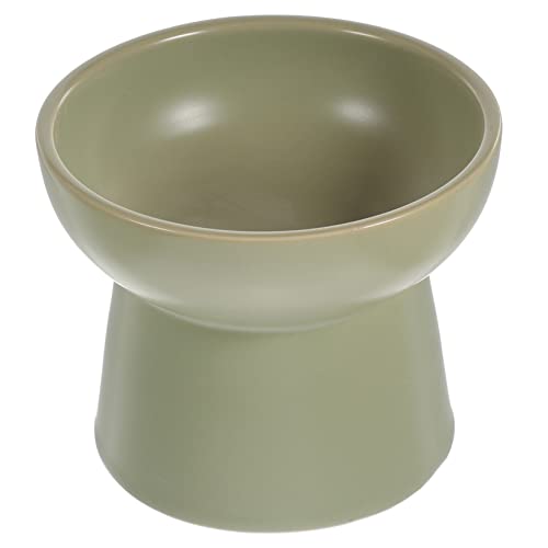 BESTonZON Erhöhter Keramikkatzennapf Praktische Fütterungsschale Trendigem Matcha und Trage Resistent für Katzenfutter und Wasser Schützt Halswirbelsäule und Sorgt BESTonZON Erhöhter Keramikkatzennapf Praktische Fütterungsschale Trendigem Matcha und Trage Resistent für Katzenfutter und Wasser Schützt Halswirbelsäule und Sorgt von BESTonZON