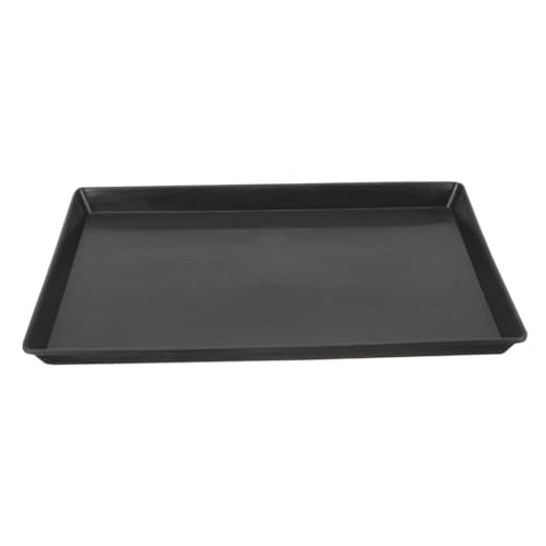 BESTonZON Hochwertiger Wasserdichter Ersatz-Tray Für Haustierkäfige Einsetzbar Für Hunde Katzen Kaninchen Und Vögel Dicke Langlebige Konstruktion Schwarz von BESTonZON