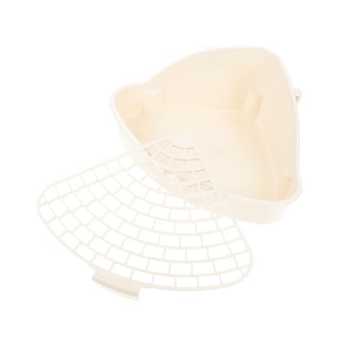 BESTonZON Fall Kleintier Toilette aus Robustem Kunststoff mit Rutschfestem Geeignet für Kaninchen Meerschweinchen Hamster und Chinchilla Hygienische Einstreu Box zur Geruchsreduktion und von BESTonZON