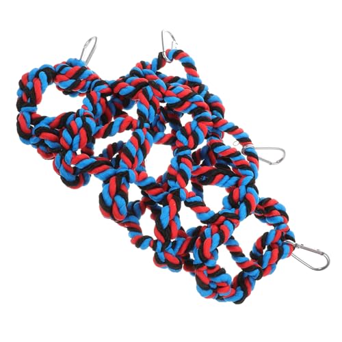 BESTonZON Farbige Kletterspielzeug für Papageien Kletternetz aus Seil für Große und Mittlere Vögel Fördert Gesundheit und Spielspaß Schwarz BESTonZON Farbige Kletterspielzeug für Papageien Kletternetz aus Seil für Große und Mittlere Vögel Fördert Gesundheit und Spielspaß Schwarz von BESTonZON