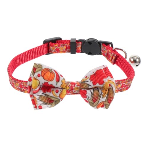BESTonZON Festliches Katzenhalsband mit Schleifen Design Dekoratives Haustier für und Kätzchen Sicherer Verstellbarer Katzenschmuck für Partys und Fotoshootings von BESTonZON