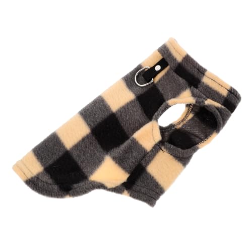 BESTonZON Fleece Hundeweste Warm Kuscheliger Welpen Pullover Ärmellos Warme Hundejacke Kleine Mittlere Hunde Modisch Gemustert von BESTonZON
