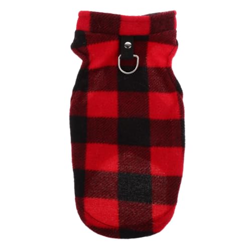 BESTonZON Fleece Winterjacke für Kleine Hunde Warme Karierte Hundeweste aus Bequeme und Stylische Haustierbekleidung für Kälte für Outdoor Aktivitäten BESTonZON Fleece Winterjacke für Kleine Hunde Warme Karierte Hundeweste aus Bequeme und Stylische Haustierbekleidung für Kälte für Outdoor Aktivitäten von BESTonZON