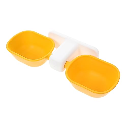 BESTonZON Fressnapf zum Aufhängen an der Wand erhöhter Hundenapf modern katzennäpfe Anti-Kipp Futterautomat für Katzen Schüssel mit doppeltem Verwendungszweck Plastik Yellow BESTonZON Fressnapf zum Aufhängen an der Wand erhöhter Hundenapf modern katzennäpfe Anti-Kipp Futterautomat für Katzen Schüssel mit doppeltem Verwendungszweck Plastik Yellow von BESTonZON