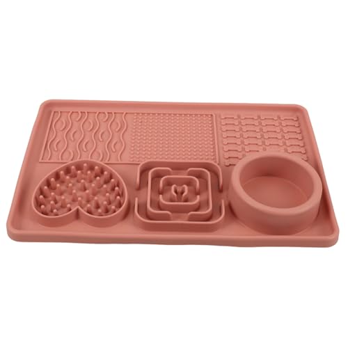 BESTonZON Futtermatte aus Langsamer Futterspender mit Saugnapf Leckmatte für Haustiere Fördert Gesunde Verdauung und Langsames Essen für Welpen BESTonZON Futtermatte aus Langsamer Futterspender mit Saugnapf Leckmatte für Haustiere Fördert Gesunde Verdauung und Langsames Essen für Welpen von BESTonZON